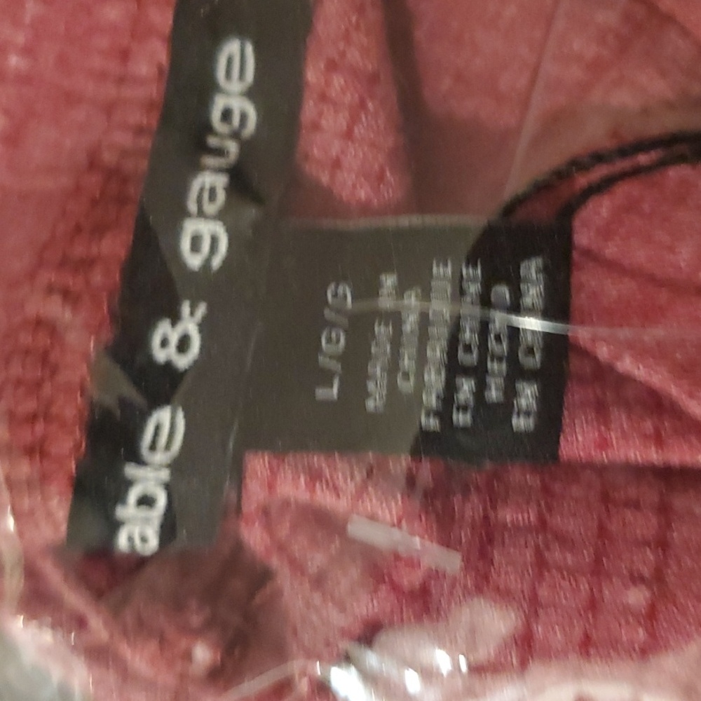 Cable & Gauge Pink Button Down Long Sleeve Large - Picture 9 of 9